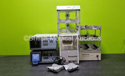 Mixed Lot Including 1 x Wheaton Roller Culture Apparatus, 1 x Integra Biosciences Cellroll, 2 x Invitrogen E-Base Units, 1 x RD FluidX StoragePod, 1 x I C Medical Crystal Vision 460 Smoke Evacuation Unit and 1 x I C Medical Crystal Vision 450D Smoke Evacu