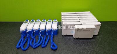 Job Lot Including 6 x Covidien Genius 3 Tympanic Thermometer and Base Units and 13 x Boxes of Cardinal Health Tympanic Probe Covers