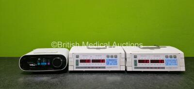 Mixed Lot Including 2 x Arcomed AG Volumed uVP7000 Volumetric Pumps (Both Power Up) and 1 x Philips Respironics Dreamstation BiPAP AVAPS Unit *Mfd 2020* (Powers Up with Stock Power Supply - Stock Power Supply Not Included)