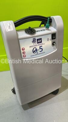 3 x Anaesthesia Services Pro 5 Model 725 OCSI NM Oxygen Concentrators (All Power Up - 1 x Missing Wheel) - 4