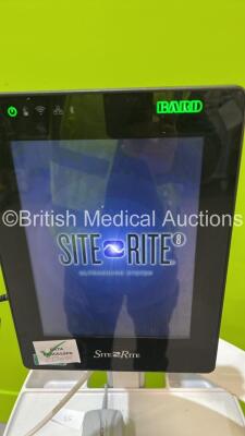 Bard Site Rite 8 Ref 9770550 Ultrasound System *Mfd 2015* Software Version 2.3.1 with 1 x Bard Transducer / Probe and Power Supply on Trolley (Powers Up) *DYZJAD004* - 2