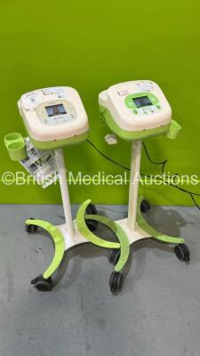 2 x Ardo Carum Breast Pumps on Stands (Both Power Up)