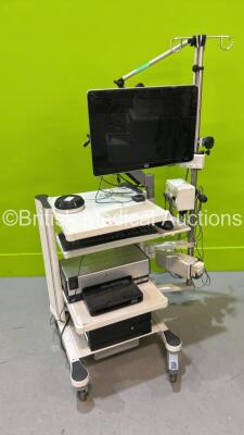 Life Tech Urology Mobile Work Station with Monitor and Accessories (HDD REMOVED) *S/N 013370015*