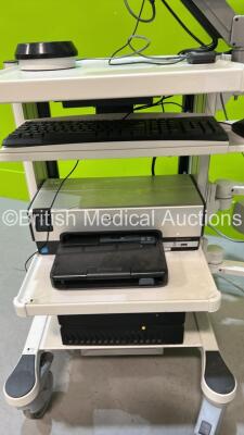 Life Tech Urology Mobile Work Station with Monitor and Accessories (HDD REMOVED) *S/N 013370015* - 2