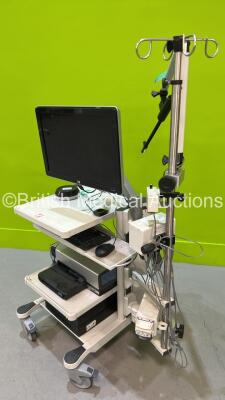 Life Tech Urology Mobile Work Station with Monitor and Accessories (HDD REMOVED) *S/N 013370015* - 3