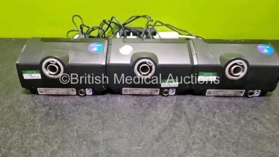 3 x ResMed Airsense 10 Autoset CPAP Units *All Mfd - 2022* (All Power Up) with 2 x Power Supplies - 5