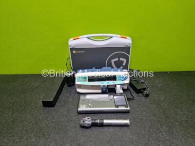 Mixed Lot Including 1 x Carefusion Alaris PK Syringe Pump (Powers Up) 1 x Carefusion Microlab Spirometer (Powers Up with Damaged Screen - See Photo) and 1 x Keeler Standard Otoscope in Cae *SN 08571228 / 800504431*