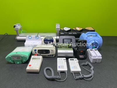 Mixed Lot Including 1 x Janam PAD Computer with 1 x Docking Stations, 2 x Welch Allyn Thermometers, 1 x ResMed S9 CPAP, 1 x Accoson Blood Pressure Meter, 1 x ResMed Escape 2 S8 CPAP, 1 x Huntleigh Sonicaid FDI, 1 x Huntleigh Dopplex D9000, 1 x Pace Medica