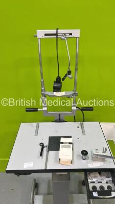 Haag Streit Bern Slit Lamp Table with Chin Rest, Power Supply and Accessories (Missing 1 x Wheel) - 3