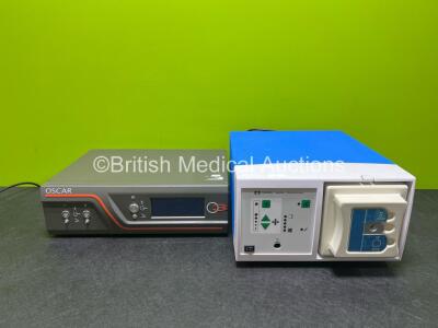 Mixed Lot Including 1 x Covidien RapidVac Smoke Evacuator, 1 x Oscar O3 Ultrasonic Generator *SN SG-110 / VL010946X*