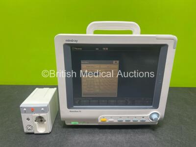 Mindray BeneView T5 Patient Monitor with Printer Option (Powers Up) Including Mindray CO2 Gas Module