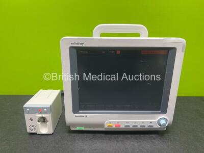 Mindray BeneView T5 Patient Monitor with Printer Option (Powers Up) Including Mindray CO2 Gas Module