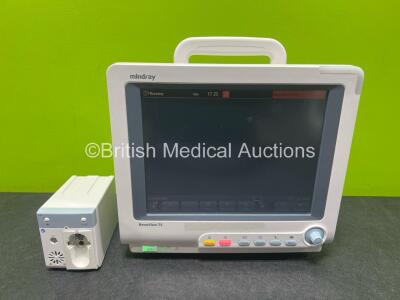 Mindray BeneView T5 Patient Monitor with Printer Option (Powers Up) Including Mindray CO2 Gas Module