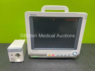 Mindray BeneView T5 Patient Monitor with Printer Option (Powers Up) Including Mindray CO2 Gas Module