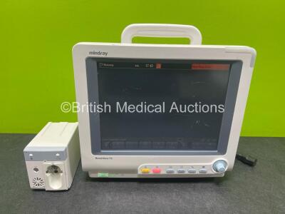 Mindray BeneView T5 Patient Monitor with Printer Option (Powers Up) Including Mindray CO2 Gas Module