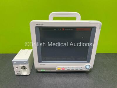 Mindray BeneView T5 Patient Monitor with Printer Option (Powers Up) Including Mindray CO2 Gas Module