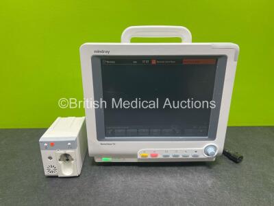 Mindray BeneView T5 Patient Monitor with Printer Option (Powers Up) Including Mindray CO2 Gas Module