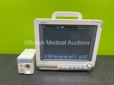 Mindray BeneView T5 Patient Monitor with Printer Option (Powers Up) Including Mindray CO2 Gas Module