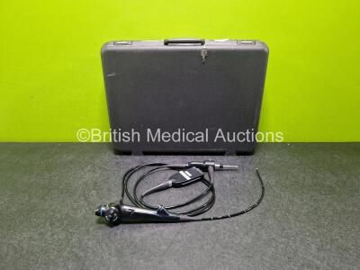 Olympus CYF Type V2 Video Cystoscope in Case - Engineer's Report : Optical System - Unable to Check, Angulation - No Fault Found, Insertion Tube -Crush Mark, Light Transmission - No Fault Found, Channels - No Fault Found, Leak Check - No Fault Found *SN 2