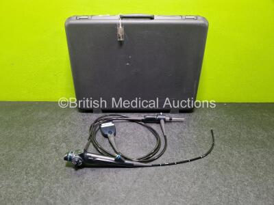 Olympus CYF Type V2 Video Cystoscope in Case - Engineer's Report : Optical System - Unable to Check, Angulation - No Fault Found, Insertion Tube -Crush Mark, Light Transmission - No Fault Found, Channels - No Fault Found, Leak Check - No Fault Found *SN 2