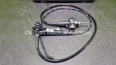 Olympus GIF-H260 Video Gastroscope in Case - Engineer's Report : Optical System - No Fault Found, Angulation - No Fault Found, Insertion Tube - No Fault Found, Light Transmission - No Fault Found, Channels - No Fault Found, Leak Check - No Fault Found *SN - 2