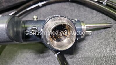 Olympus CF-240DL Video Colonoscope in Case - Engineer's Report : Optical System - No Fault Found, Angulation - No Fault Found, Insertion Tube - No Fault Found, Light Transmission - No Fault Found, Channels - No Fault Found, Leak Check - No Fault Found *SN - 5