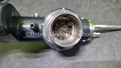 Olympus CF-Q260DL Video Colonoscope in Case - Engineer's Report : Optical System - No Fault Found, Angulation - Not Reaching Specification / Strained, Insertion Tube - No Fault Found, Light Transmission - No Fault Found, Channels - No Fault Found, Leak Ch - 5