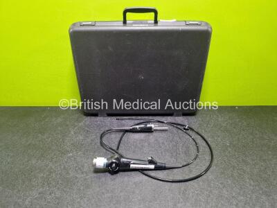 Olympus BF-P60 Bronchoscope in Case - Engineers Report : Optical System - 3 Broken Fibres , Angulation - No Fault Found, Insertion Tube - No Fault Found, Light Transmission - No Fault Found, Channels - No Fault Found Leak Check - No Fault Found *SN 289021