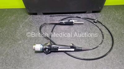 Olympus BF-P60 Bronchoscope in Case - Engineers Report : Optical System - 3 Broken Fibres , Angulation - No Fault Found, Insertion Tube - No Fault Found, Light Transmission - No Fault Found, Channels - No Fault Found Leak Check - No Fault Found *SN 289021 - 2