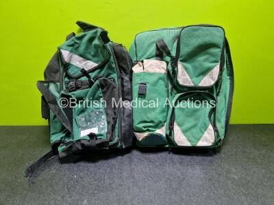 2 x Ambulance Medical Rucksacks / Bags