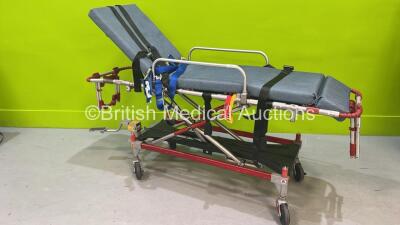 Ferno Falcon Hydraulic Ambulance Stretcher with Mattress (Hydraulics Tested Working) *S/N 003829*