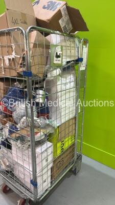 Cage of Mixed Ambulance Equipment Including Coveralls, Straps and Splints (Cage Not Included) - 3