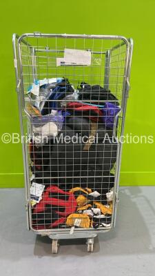 Cage of Mixed Ambulance Bags and Consumables (Cage Not Included - Some OUT OF DATE)