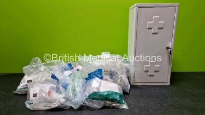 Job Lot Including 1 x First Aid Kit Box and 11 x Various Resuscitators