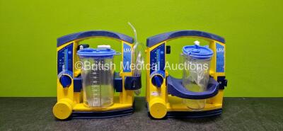 2 x LSU Laerdal Suction Units (Both Power Up and Both Damaged Casings - See Photos) with 3 x Suction Cups