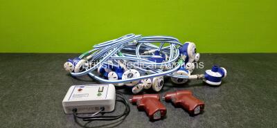 Job Lot Including 1 x Oxyliter Low Pressure Warning System, 2 x EZ-IO G3 Power Drivers and 11 x Entonox Hoses