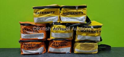 Job Lot Including 3 x SP Services Infection Control Bags and 5 x SP Services Maternity Bags