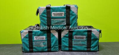 3 x Rescue and Medical Secondary Response Bags