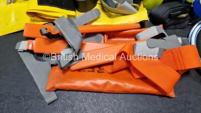 Job Lot Including 1 x Ambulance Bag, 1 x Entonox Hose, 1 x Ferno Pedi-Mate Infant Ambulance Straps in Bags, 2 x Pneupac Single Limb Circuit Tubes, 9 x Various Belts and Straps, 4 x Velcro Straps and Dynamed Pediatric Immobilization & Transport System in - 4