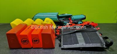 Job Lot Including 2 x Spencer Extrication Devices in Bags, 4 x Head Immobilizers with 4 x Various Foam Blocks