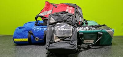 Job Lot Including 3 x SP Services Ambulance Bags and 3 x Various Ambulance Bags