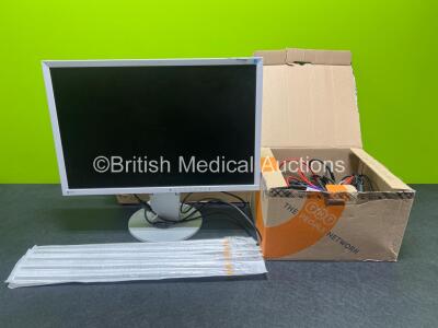 Mixed Lot Including 1 x Corvalent Corporation DVD Player with Power Supplies and Cables, 1 x Eizo Corporation Monitor, 1 x Box of TenderTip Vacuum Control Suction Catheters