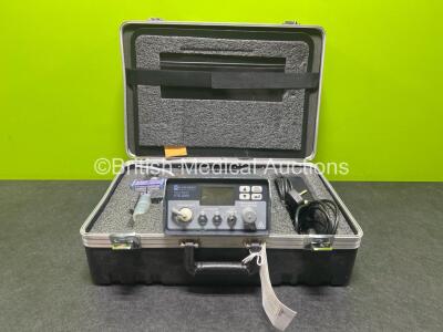 Mallinckrodt Puritan-Bennett PTS 2000 Ventilator Analyzer / Tester with Power Supply and Accessories in Case (Powers Up)