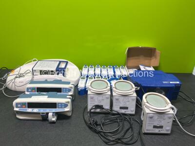 Mixed Lot Including 1 x Tina TCM4 Radiometer Monitor, 3 x Armstrong Medical AquaVENT Heater Humidifiers, 1 x Carefusion Alaris CC Syringe Pump, 1 x Carefusion Alaris GH Syringe Pump, 1 x Aerogen Pro-X Controller in Box with Power Supply, 13 x Covidien Gen