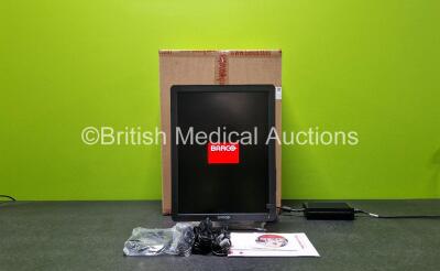 Barco Nio 3MP LED Display Model MDNC-3421 Ref K9300341B with Power Supply and Accessories *Mfd 2021* (Powers Up) *Like New in Box*