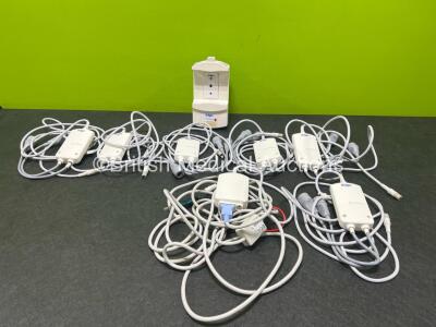 Job Lot Including 6 x Drager Dual Hermo Adapters, 1 x Drager Aux Adapter, 1 x Drager Infinity M500 Docking Station *FS 20100200213*