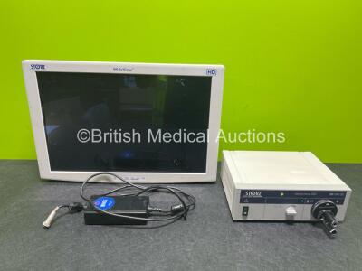 Job Lot Including 1 x Karl Storz 201340 20 Xenon Nova 300 Light Source, 1 x Storz WideView HD Monitor with 1 x NDS Power Supply *FS 20100201248*