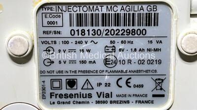 3 x Fresenius Kabi Injectomat MC Agilia Syringe Pumps (All Power Up) *SN *018130 - 20229800 / 20433429 / 19952001* - 5