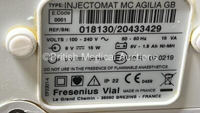 3 x Fresenius Kabi Injectomat MC Agilia Syringe Pumps (All Power Up) *SN *018130 - 20229800 / 20433429 / 19952001* - 6