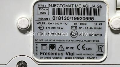 3 x Fresenius Kabi Injectomat MC Agilia Syringe Pumps (All Power Up) *SN *018130 - 19921544 / 19920695 / 19920700* - 6